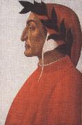 Sandro Botticelli Portrait of Dante Alighieri (mk36) oil on canvas
